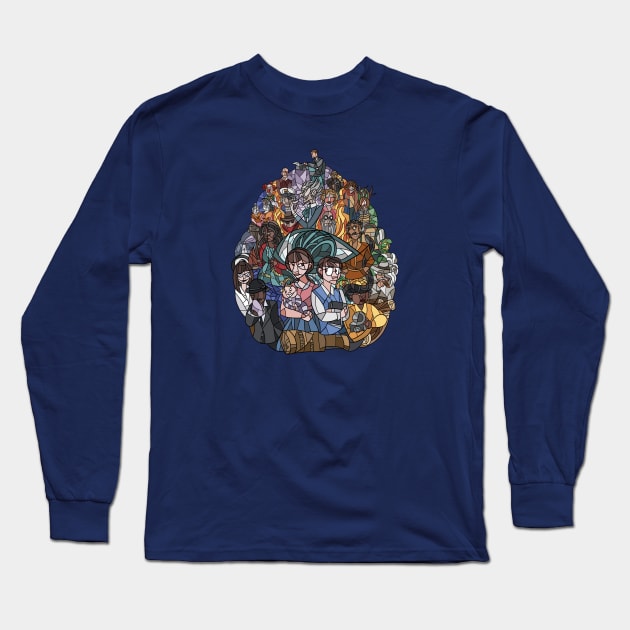 The world is quiet here Long Sleeve T-Shirt by caeboa